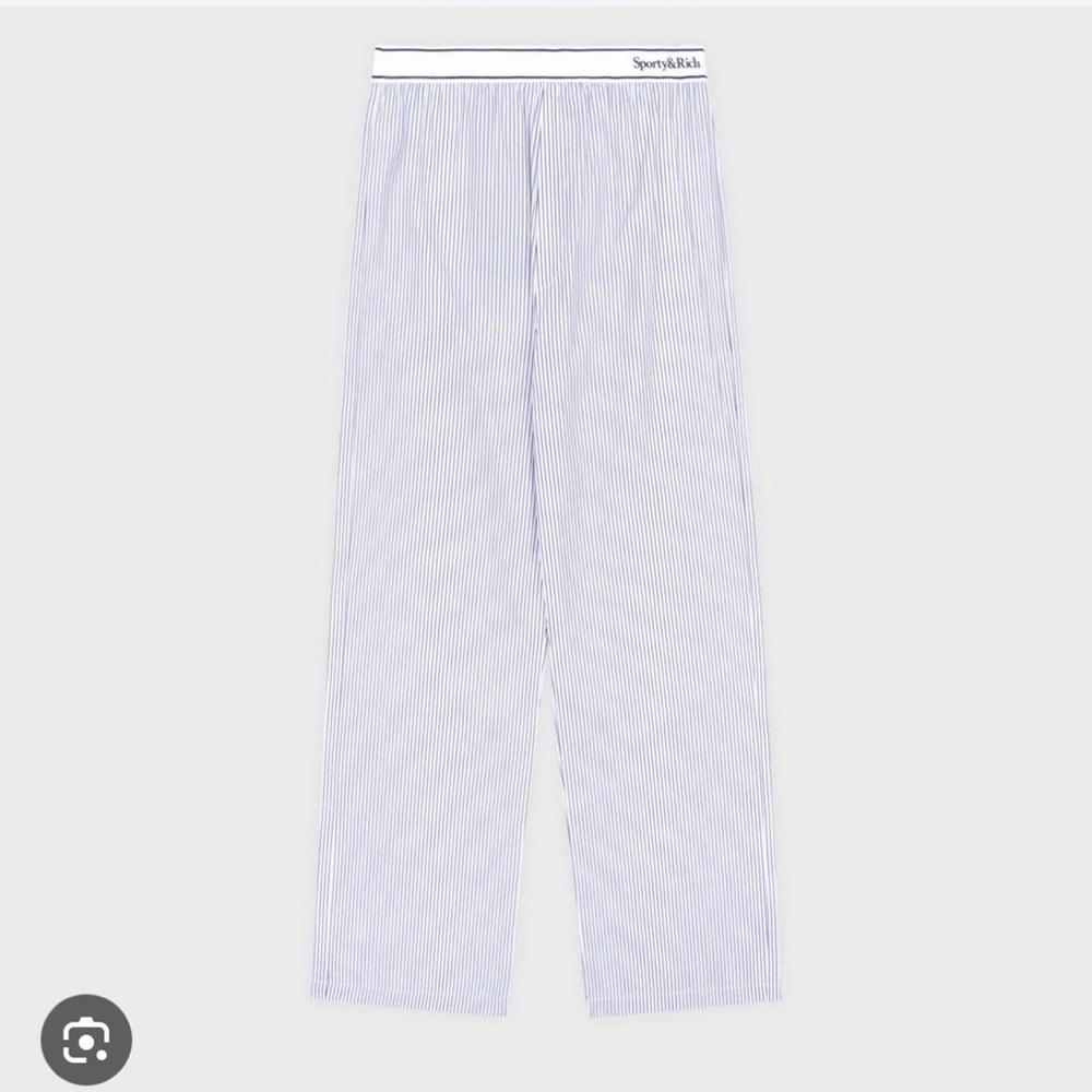 Sporty and Rich Serif Logo Pants